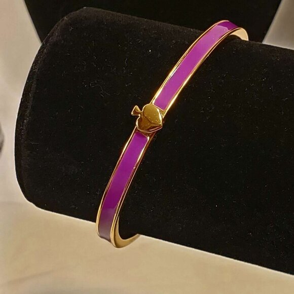Kate Spade Purple Enamel Hinge Bracelet - Picture 2 of 5